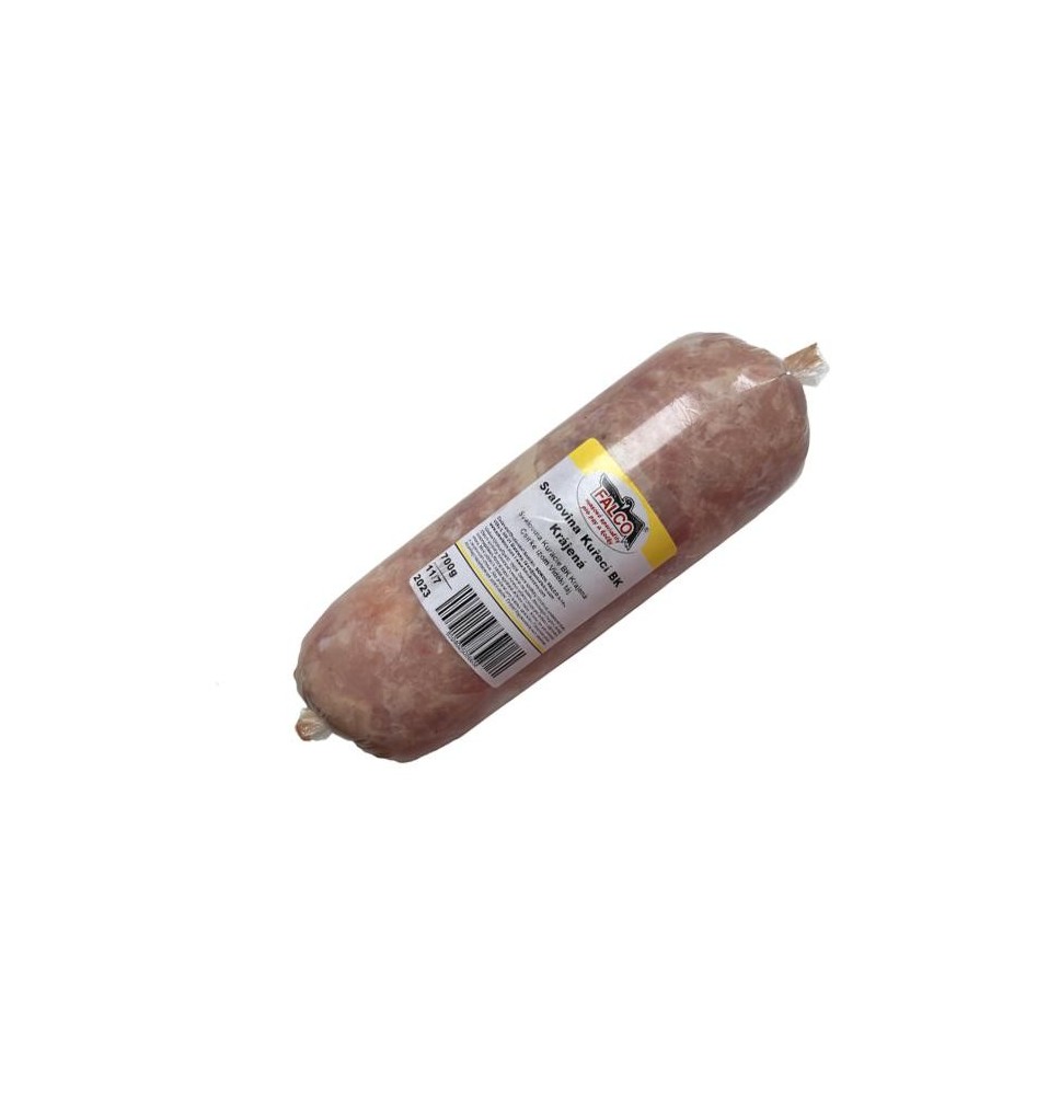 BARF Mięso z kurczaka bez kości krojone - salami 700g