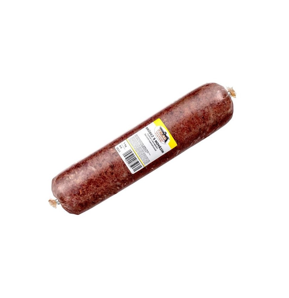 BARF Mięso drobiowe z wołowym mielone - salami 1kg