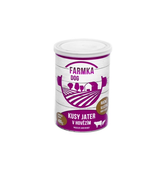 FALCO Farmka DOG wołowina wątroba 400g