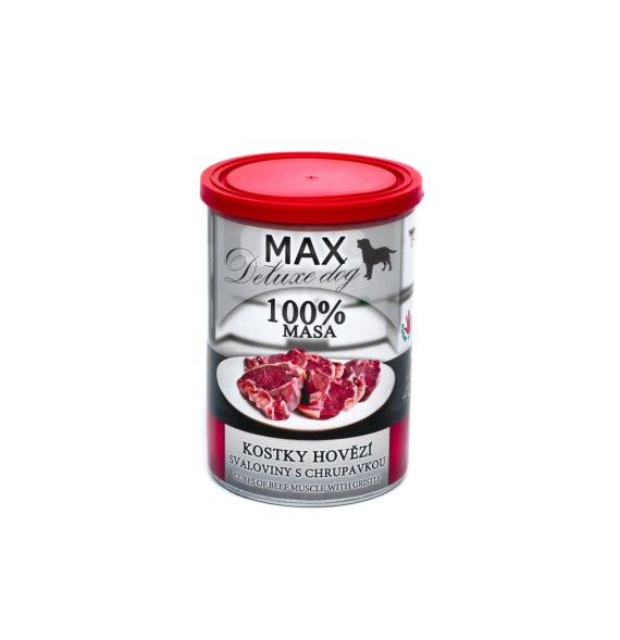 FALCO MAX - Deluxe 100% kawałki mięśni wołowiny z chrząstką 400g