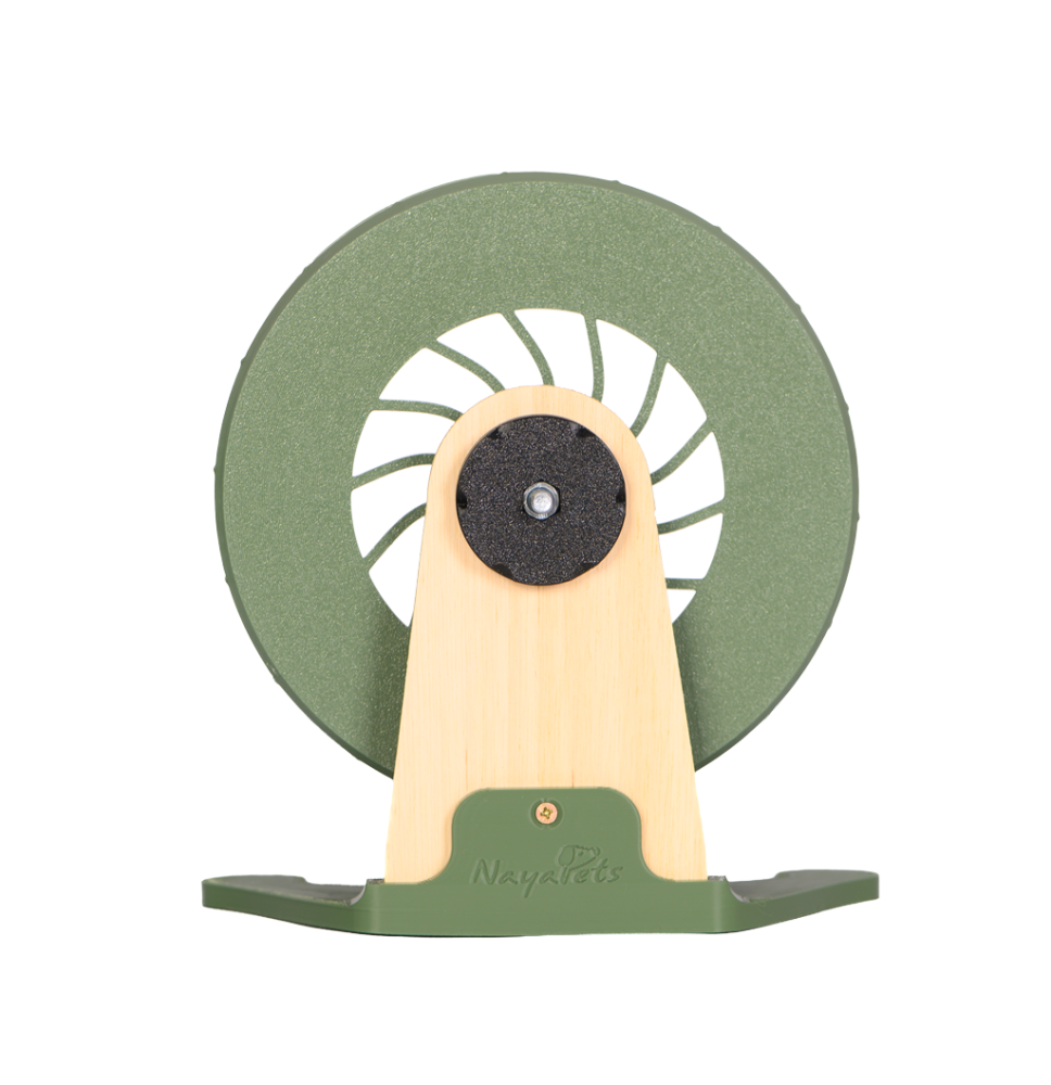 Kołowrotek HamsterRun Dual 18cm oliwkowy