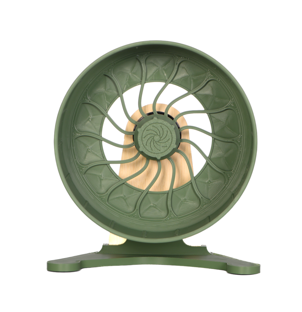 Kołowrotek HamsterRun Dual 18cm oliwkowy