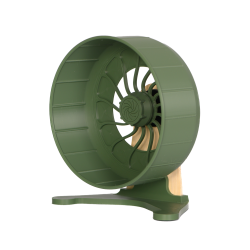 Kołowrotek HamsterRun Dual 18cm oliwkowy