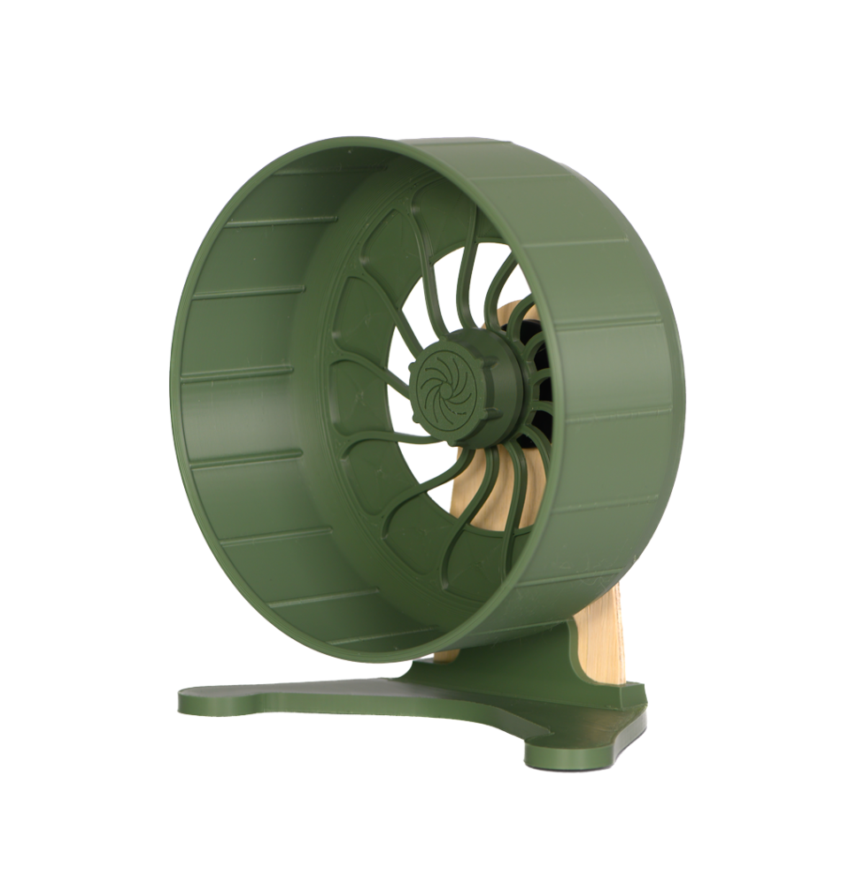 Kołowrotek HamsterRun Dual 18cm oliwkowy
