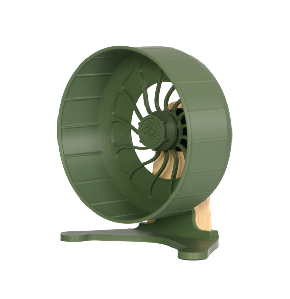 Kołowrotek HamsterRun Dual 18cm oliwkowy