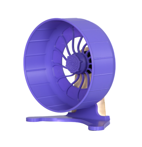 Kołowrotek HamsterRun Dual 18cm fioletowy