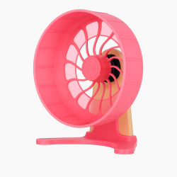 Kołowrotek HamsterRun Dual 18cm różowy