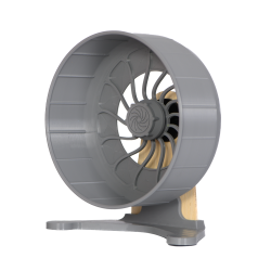 Kołowrotek HamsterRun Dual 18cm szary