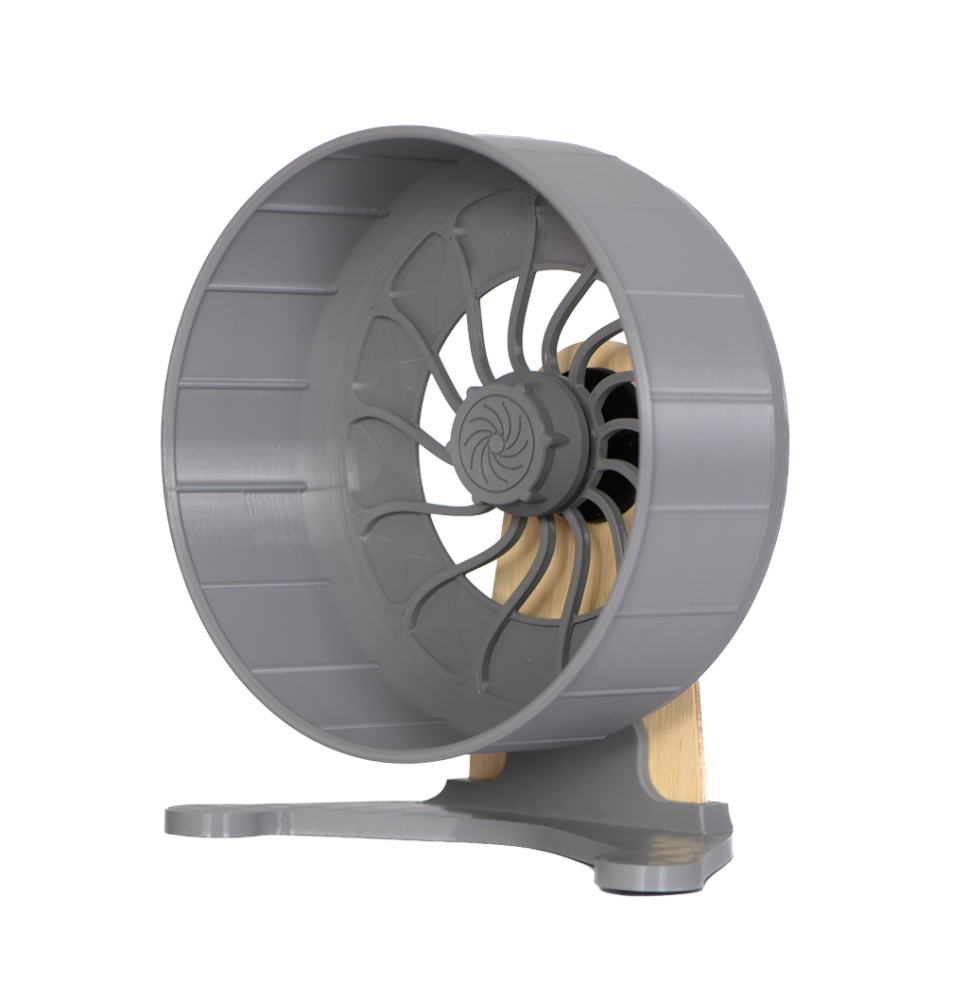 Kołowrotek HamsterRun Dual 18cm szary