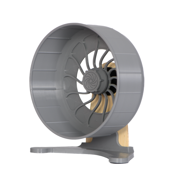 Kołowrotek HamsterRun Dual 18cm szary