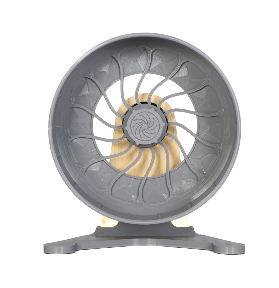 Kołowrotek HamsterRun Dual 18cm szary