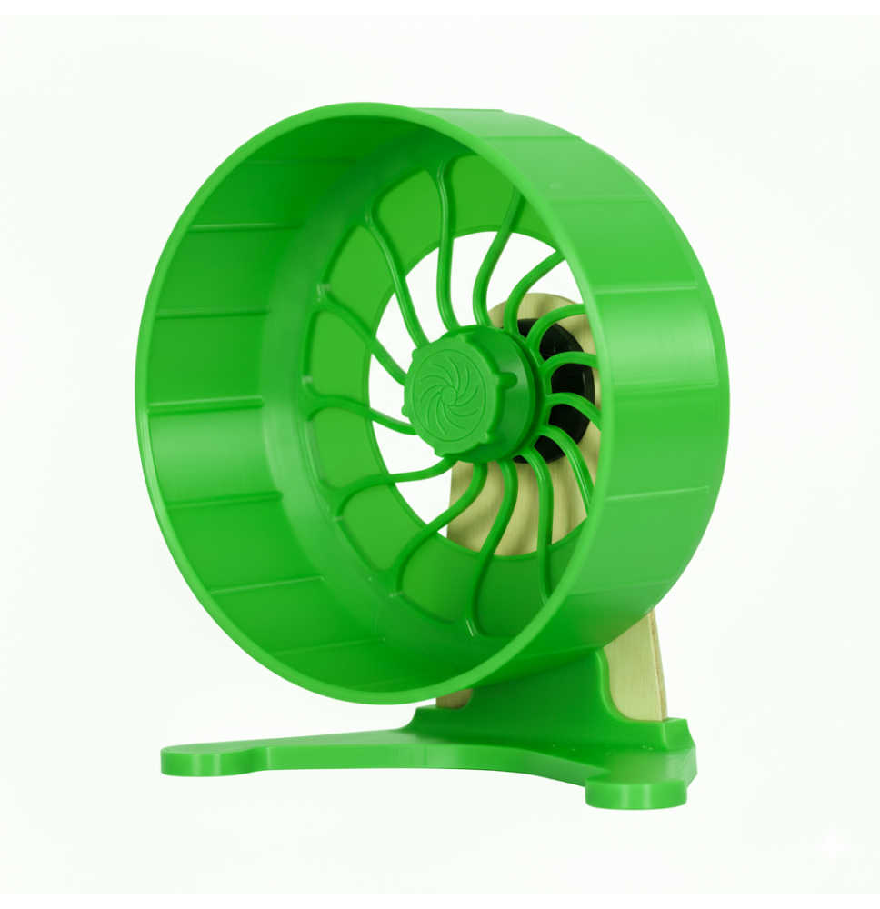 Kołowrotek HamsterRun Dual 18cm zielony