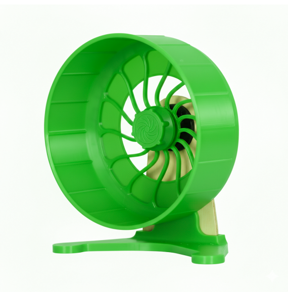 Kołowrotek HamsterRun Dual 18cm zielony