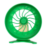 Kołowrotek HamsterRun Dual 25cm zielony