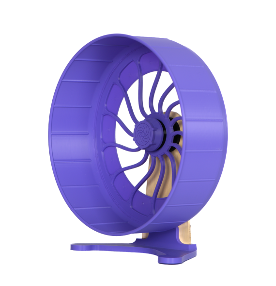 Kołowrotek HamsterRun Dual 25cm fioletowy