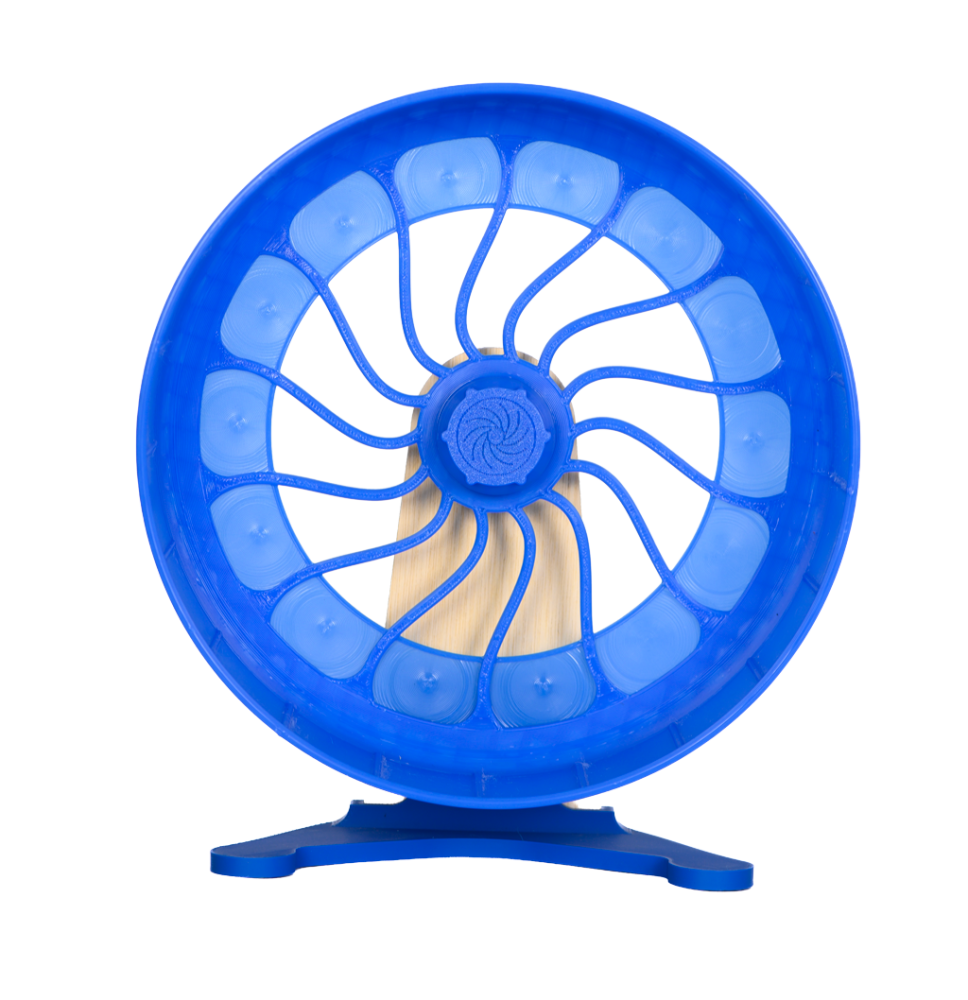 Kołowrotek HamsterRun Dual 25cm niebieski