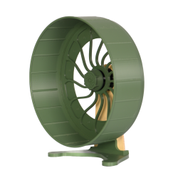 Kołowrotek HamsterRun Dual 25cm oliwkowy