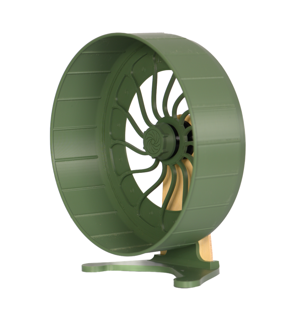Kołowrotek HamsterRun Dual 25cm oliwkowy