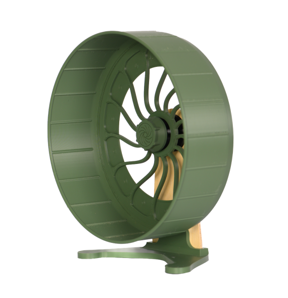 Kołowrotek HamsterRun Dual 25cm oliwkowy