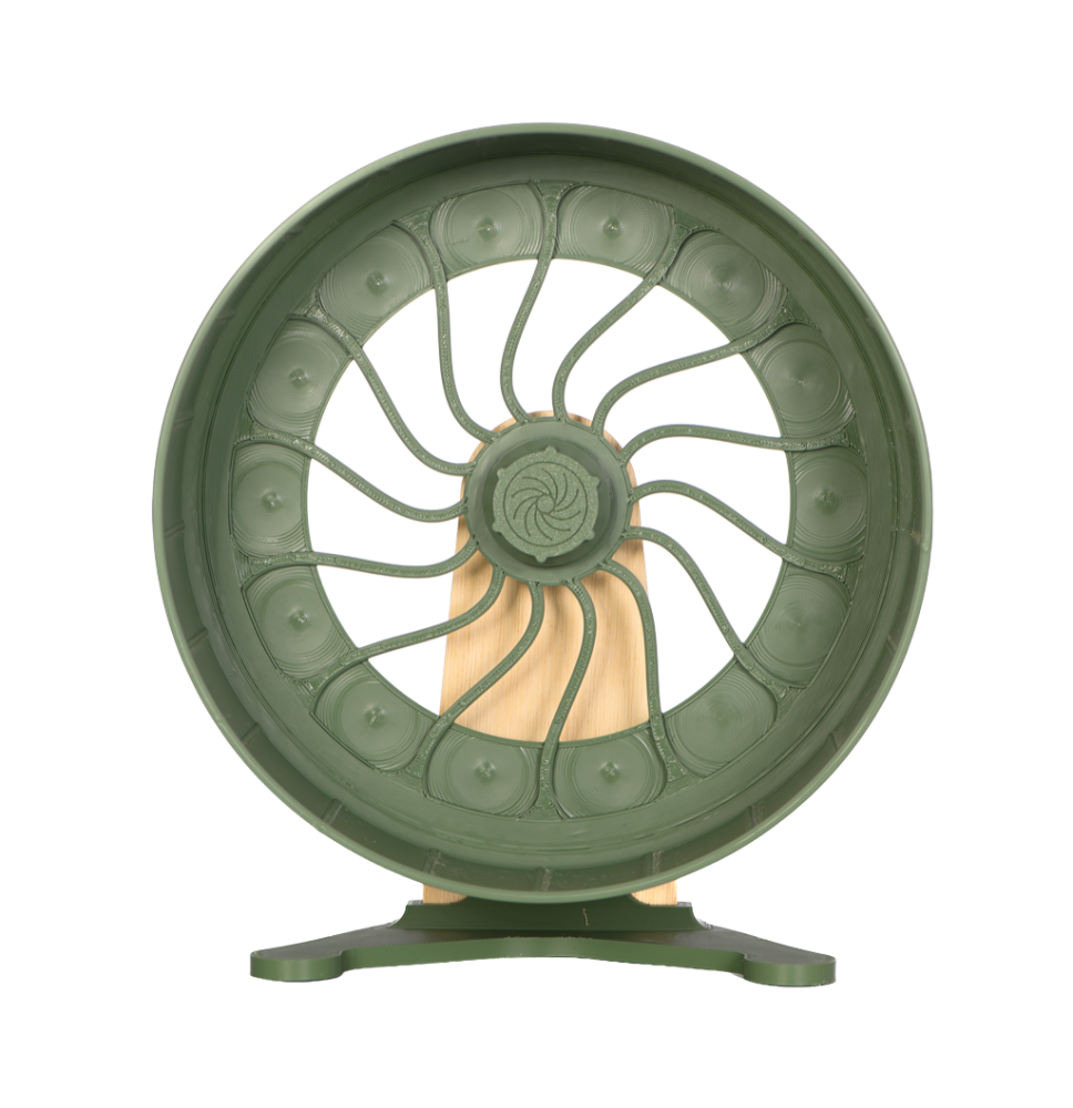 Kołowrotek HamsterRun Dual 25cm oliwkowy