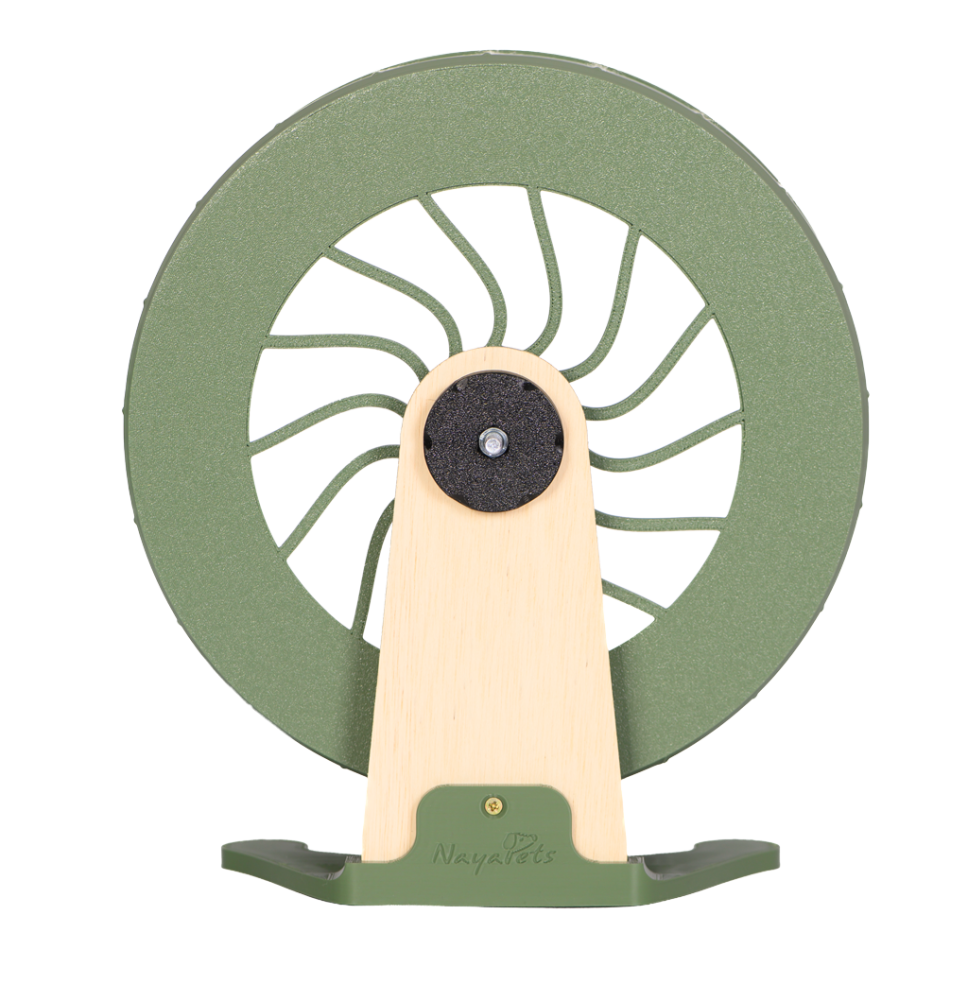 Kołowrotek HamsterRun Dual 25cm oliwkowy