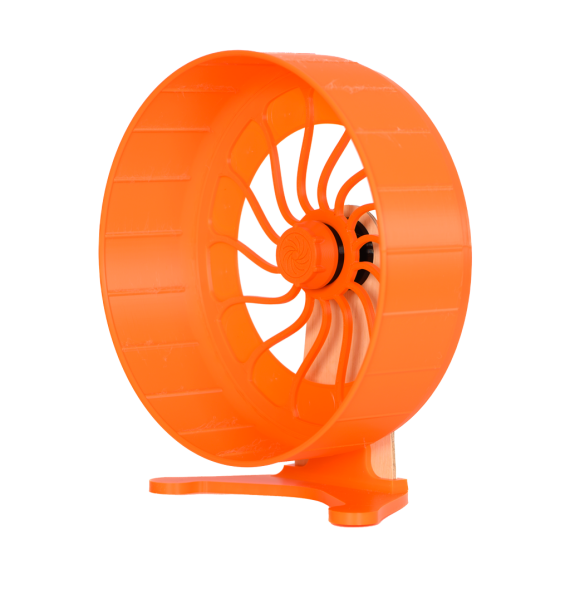 Kołowrotek HamsterRun Dual 25cm pomarańczowy