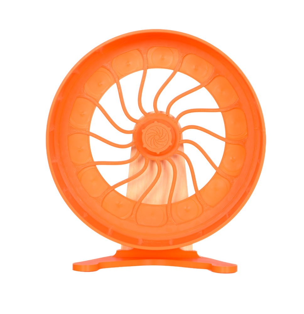 Kołowrotek HamsterRun Dual 25cm pomarańczowy