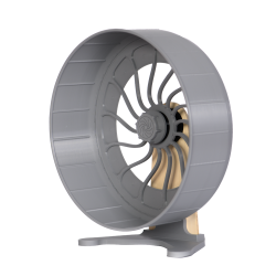Kołowrotek HamsterRun Dual 25cm szary