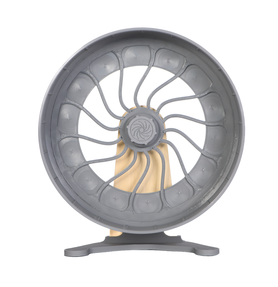 Kołowrotek HamsterRun Dual 25cm szary