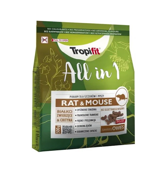 TROPIFIT All in 1 pokarm dla szczura i myszy 500g