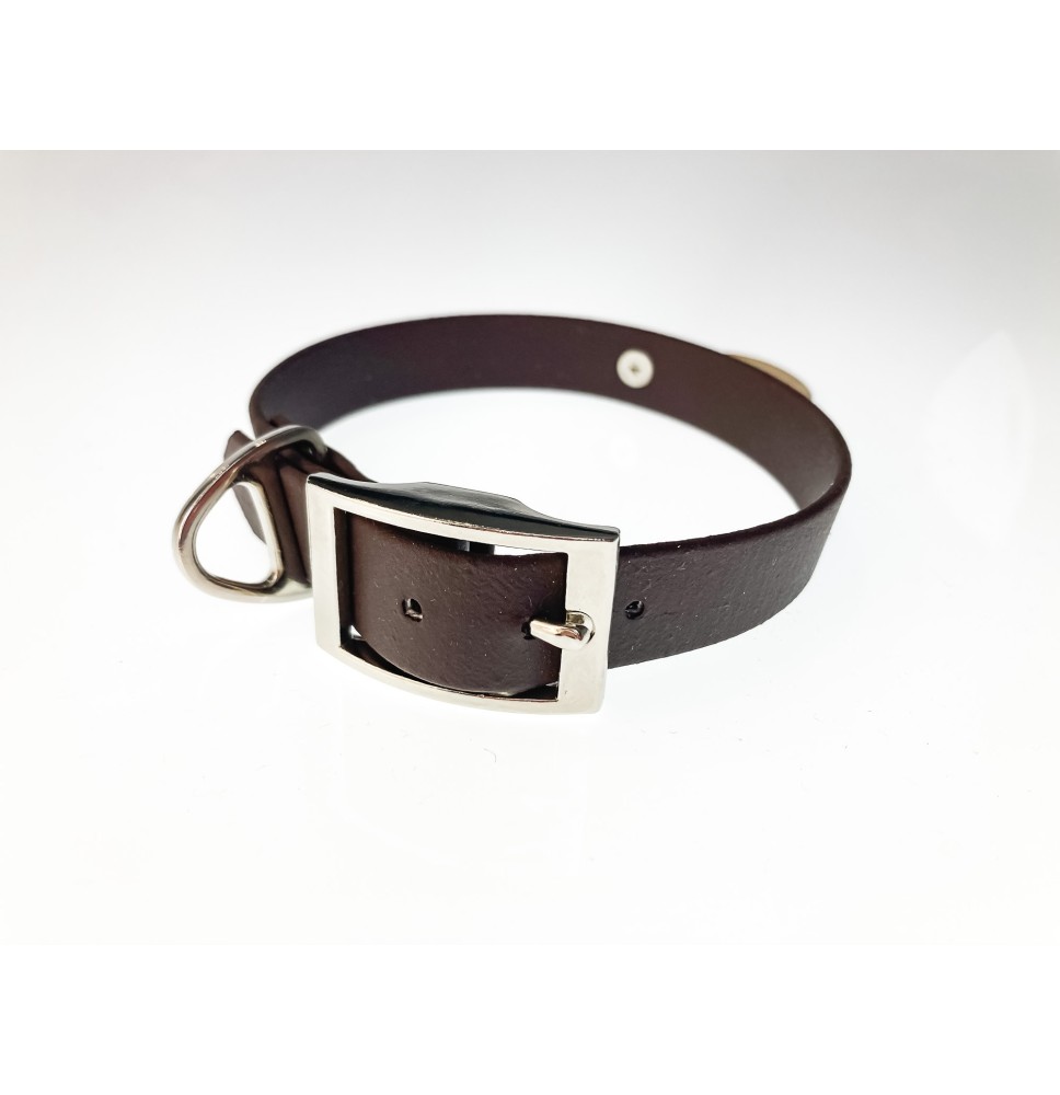 Obroża Biothane 19mm dark brown