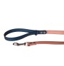 Zestaw spacerowy: obroża + smycz  PVC 20 mm róż-granat