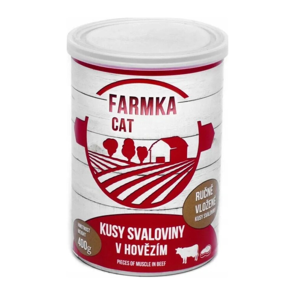 2034-bcb876d2ba.jpg FALCO Farmka CAT wołowina kawałki mięsa mięśniowego 400g - obrazek 1