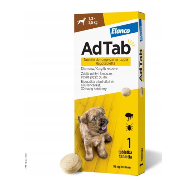 ADTAB Pies (1,3-2,5kg) tabletka 56 mg