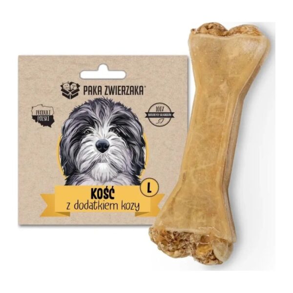 Paka Zwierzaka Kość z dodatkiem kozy L 13,5cm/70g