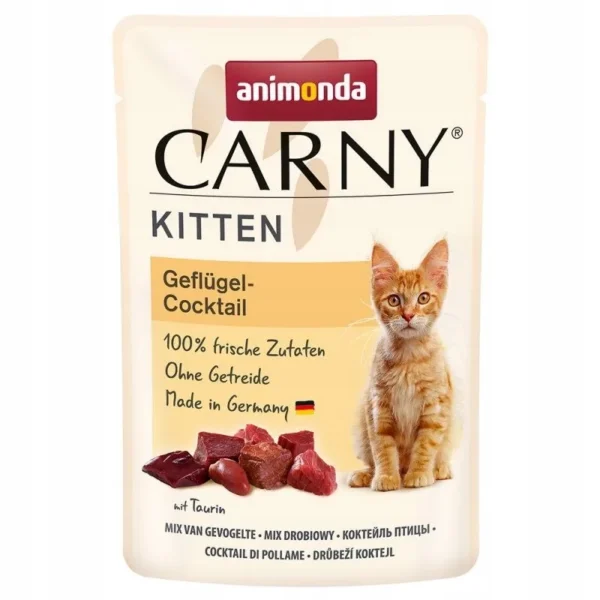 Animonda CARNY wołowina i drób KITTEN sasz. 85g