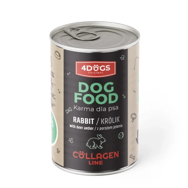 4Dogs Dog food Karma mokra z porożem jelenia 400g