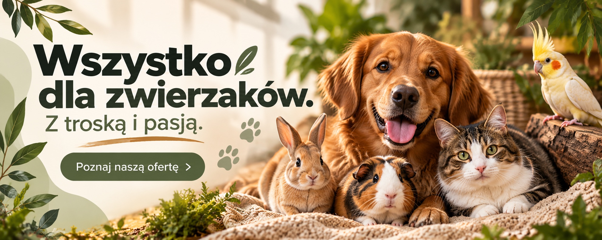Wszystko dla zwierzaków. Z troską i pasją – poznaj naszą ofertę